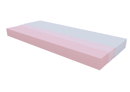 Matratze Passau+Linz Grau 90x200x12 cm