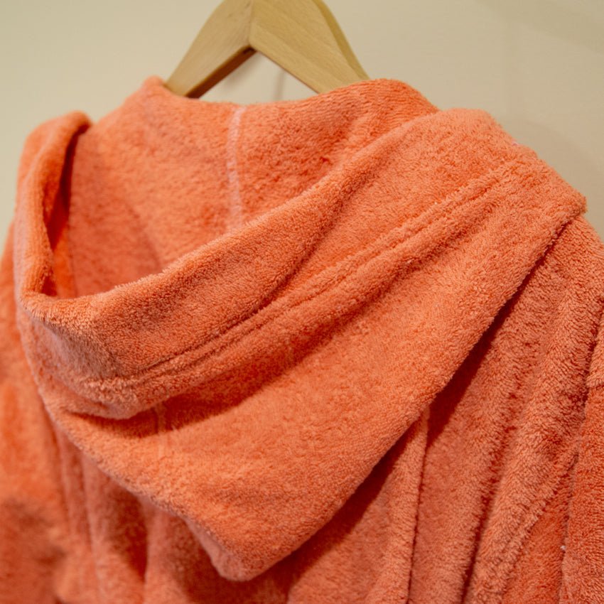 Bademantel Riva Mit Kaputze Größe L (APRICOT) - Weberei Pahl GmbH - Online Store - 