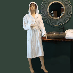 Bademantel Riva Mit Kaputze Größe XL (WEISS) - Weberei Pahl GmbH - Online Store - 