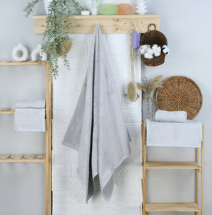 Badetuch Capri Gina 100x150 cm (SILBER) - Weberei Pahl GmbH - Online Store - 