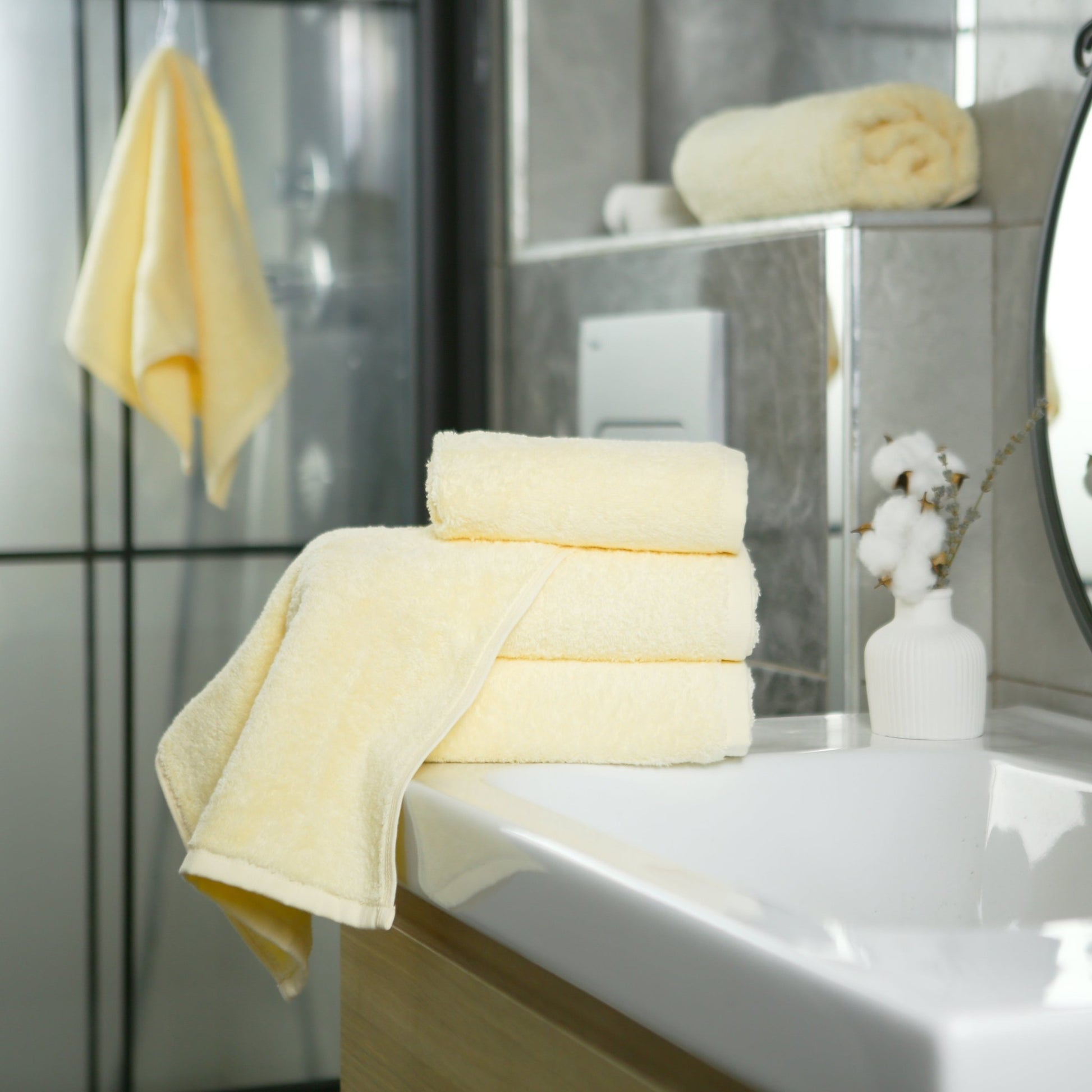 Badetuch Capri Gina 100x150 cm (VANILLE) - Weberei Pahl GmbH - Online Store - 