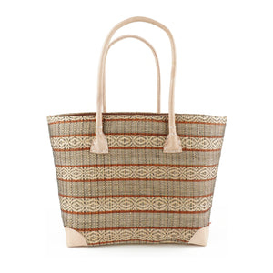 Handgefertigte Tasche aus Natur-Raffia – Groß