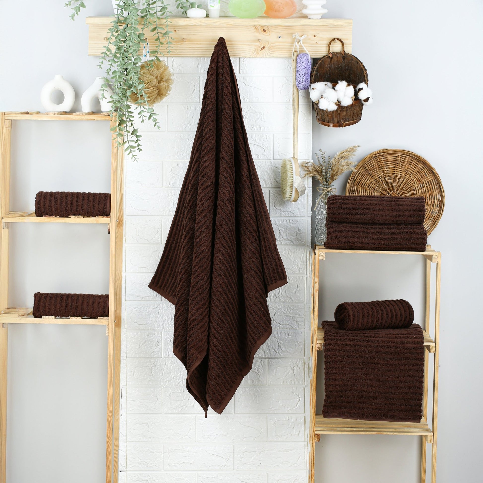 Duschtuch Capri Jenny 70x140 cm (BRAUN) - Weberei Pahl GmbH - Online Store - 