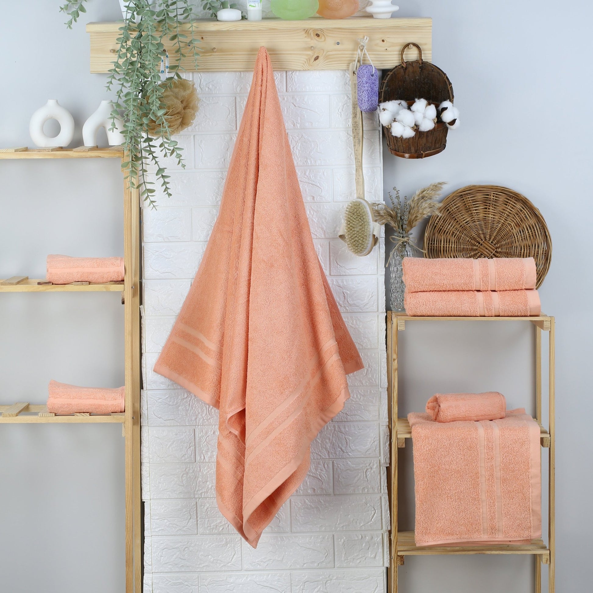 Duschtuch Riva Nina 70x140 cm (APRICOT) - Weberei Pahl GmbH - Online Store - 