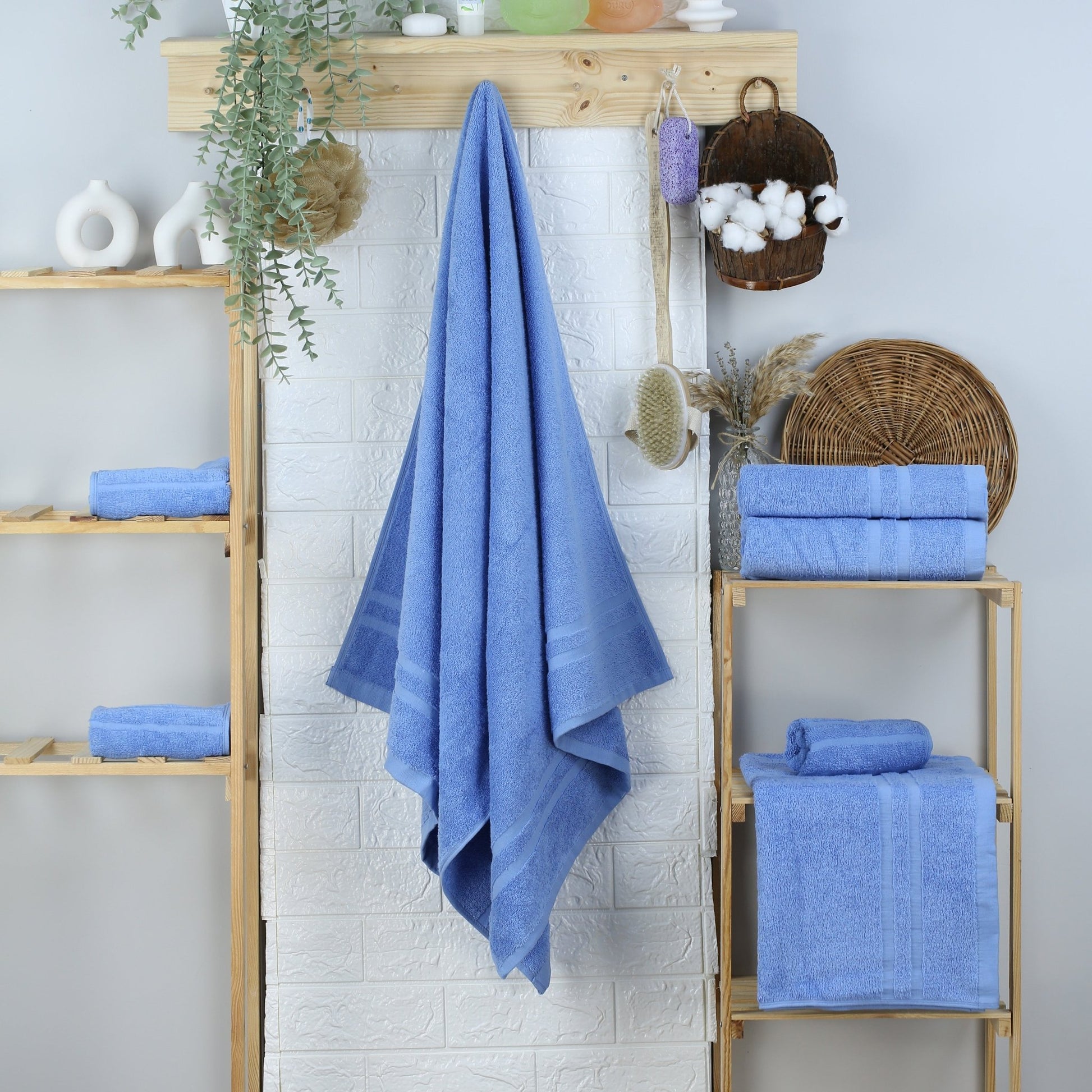 Duschtuch Riva Nina 70x140 cm (BLAU) - Weberei Pahl GmbH - Online Store - 
