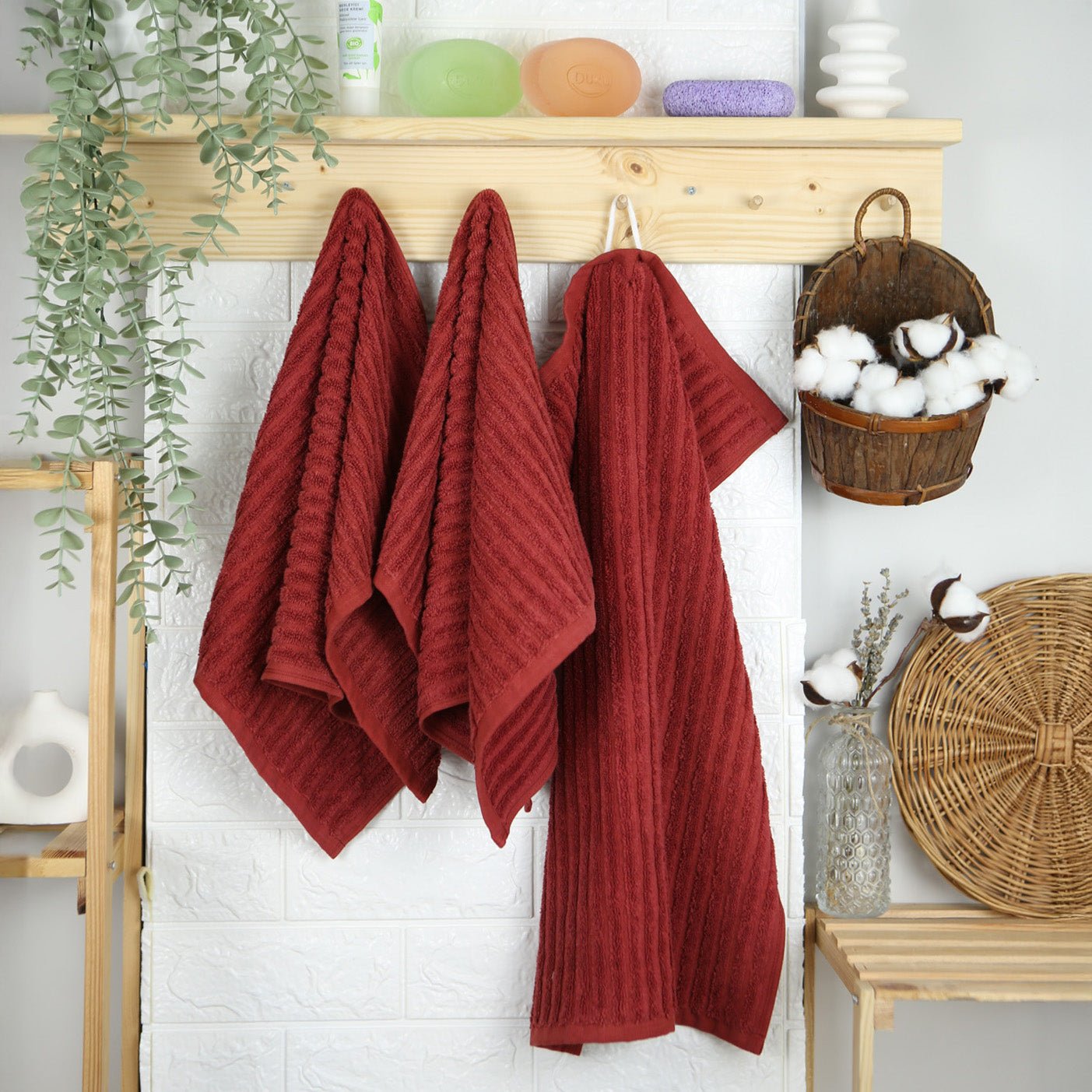 Gästetuch Capri Jenny 40x60 cm (ROT) - Weberei Pahl GmbH - Online Store - 