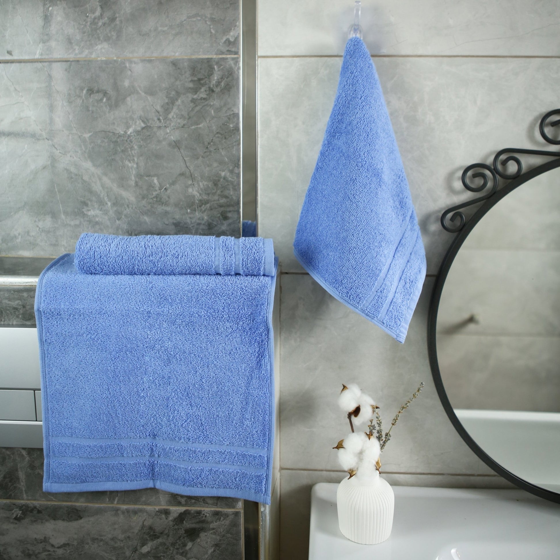 Gästetuch Riva Nina 30x50 cm (BLAU) - Weberei Pahl GmbH - Online Store - 