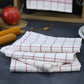Geschirrtucher Set Paris/Diana 5 - teilig (ROT) - Weberei Pahl GmbH - Online Store - 