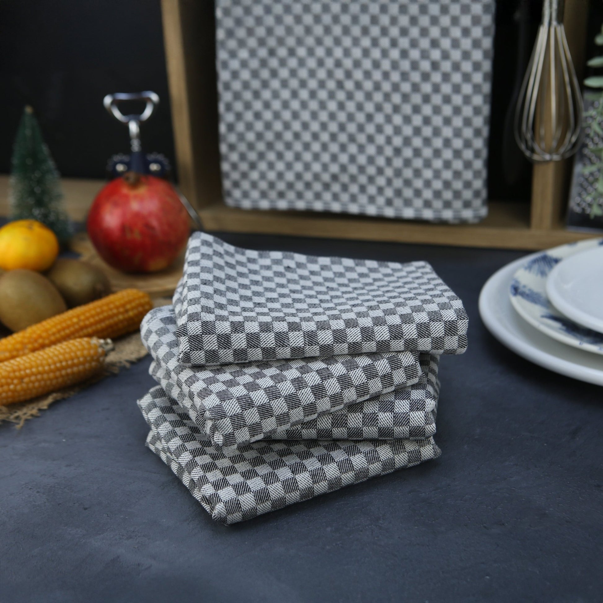Grubentuch Set: Lyon Caro 10 - teilig (SCHWARZ) - Weberei Pahl GmbH - Online Store - 