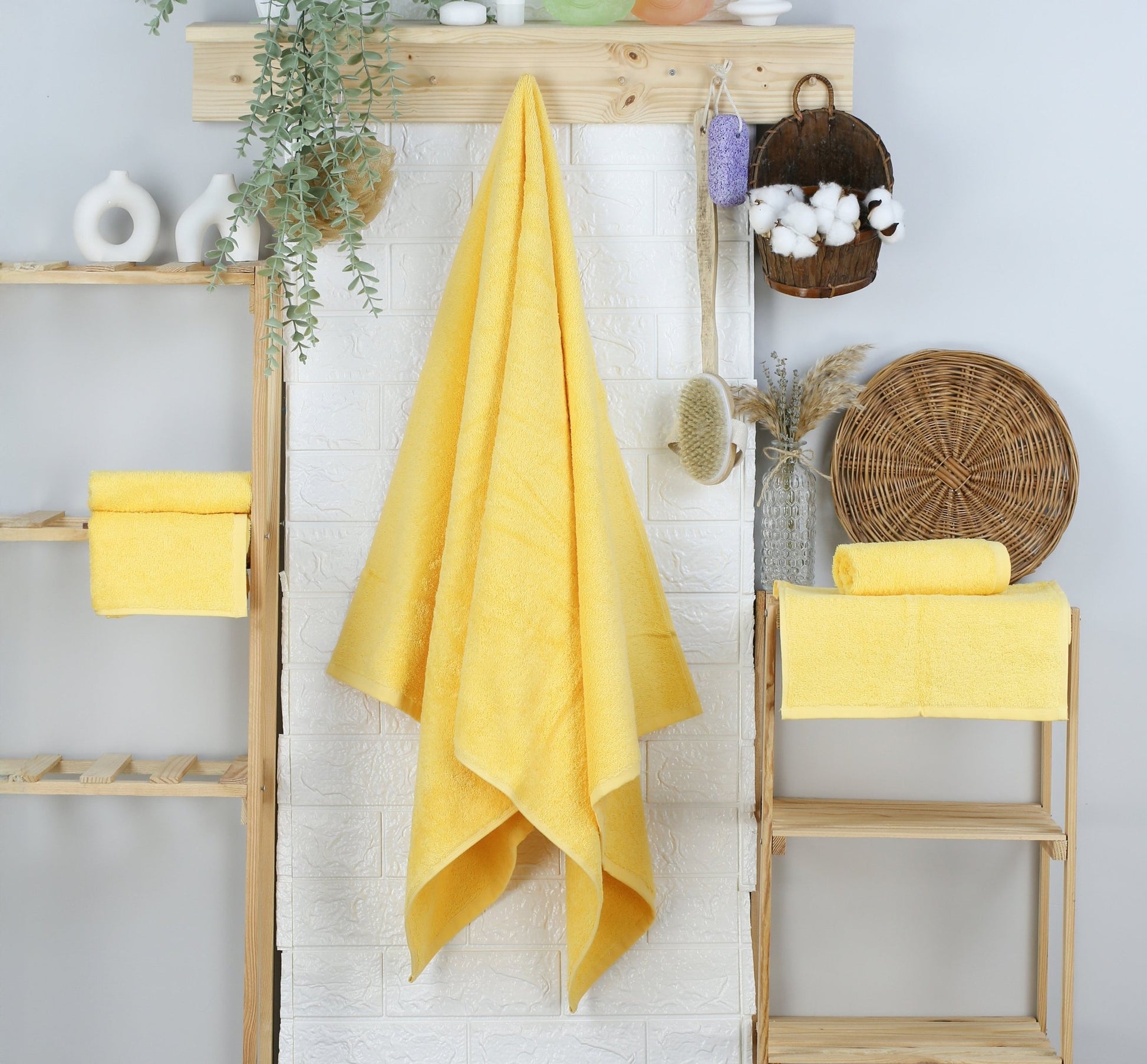 Handtuch Capri Gina 50x100 cm (GELB) - Weberei Pahl GmbH - Online Store - 