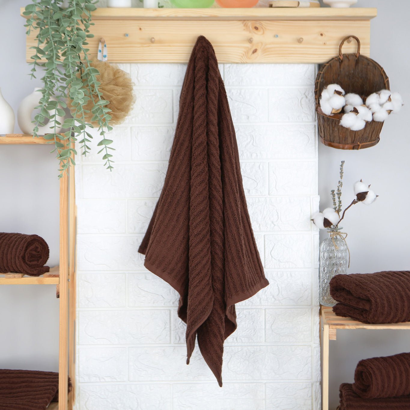 Handtuch Capri Jenny 50x100 cm (BRAUN) - Weberei Pahl GmbH - Online Store - 