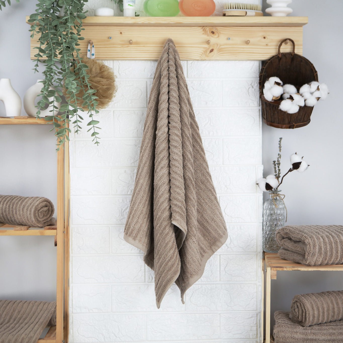 Handtuch Capri Jenny 50x100 cm (KIESEL) - Weberei Pahl GmbH - Online Store - 