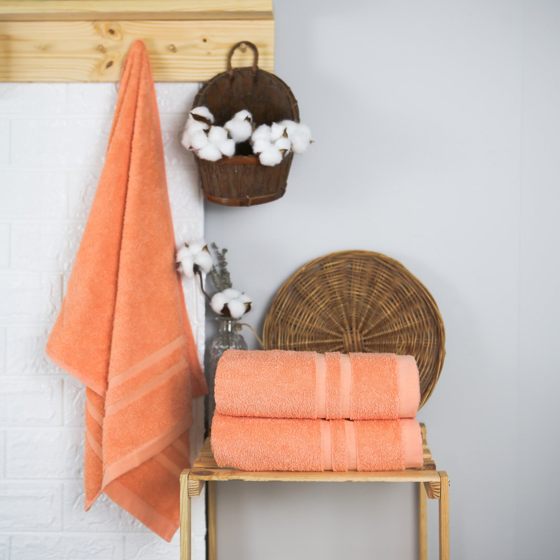 Handtuch Riva Nina 50x100 cm (APRICOT) - Weberei Pahl GmbH - Online Store - 