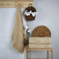 Handtuch Riva Nina 50x100 cm (BEIGE) - Weberei Pahl GmbH - Online Store - 