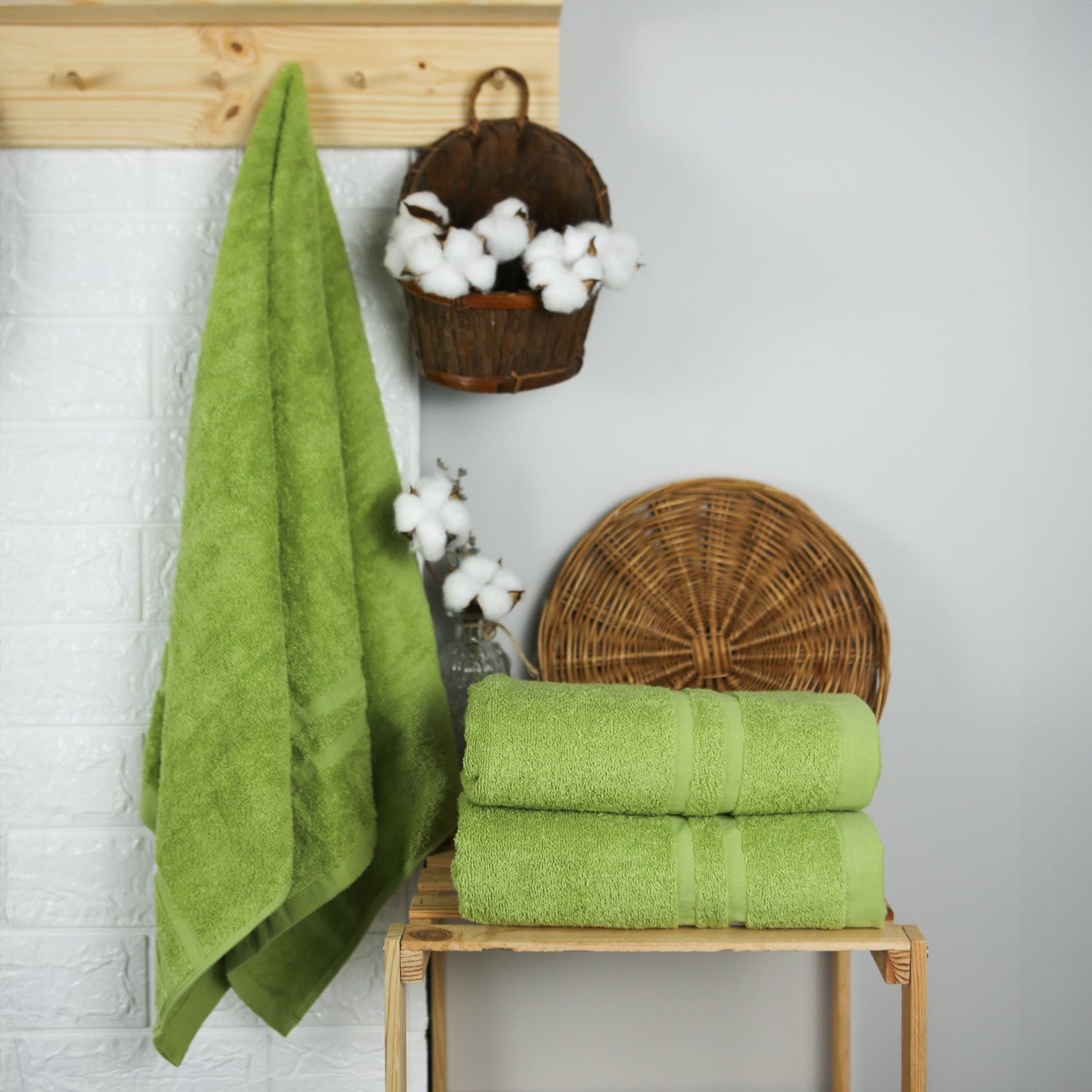Handtuch Riva Nina 50x100 cm (HELLGRÜN) - Weberei Pahl GmbH - Online Store - 