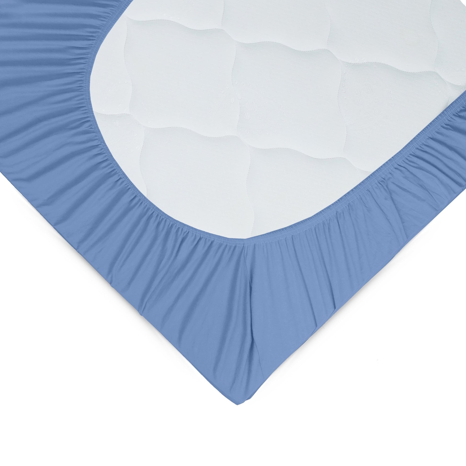 Spannbettlaken Miami Gina 100x200x24 (BLAU) - Weberei Pahl GmbH - Online Store - 