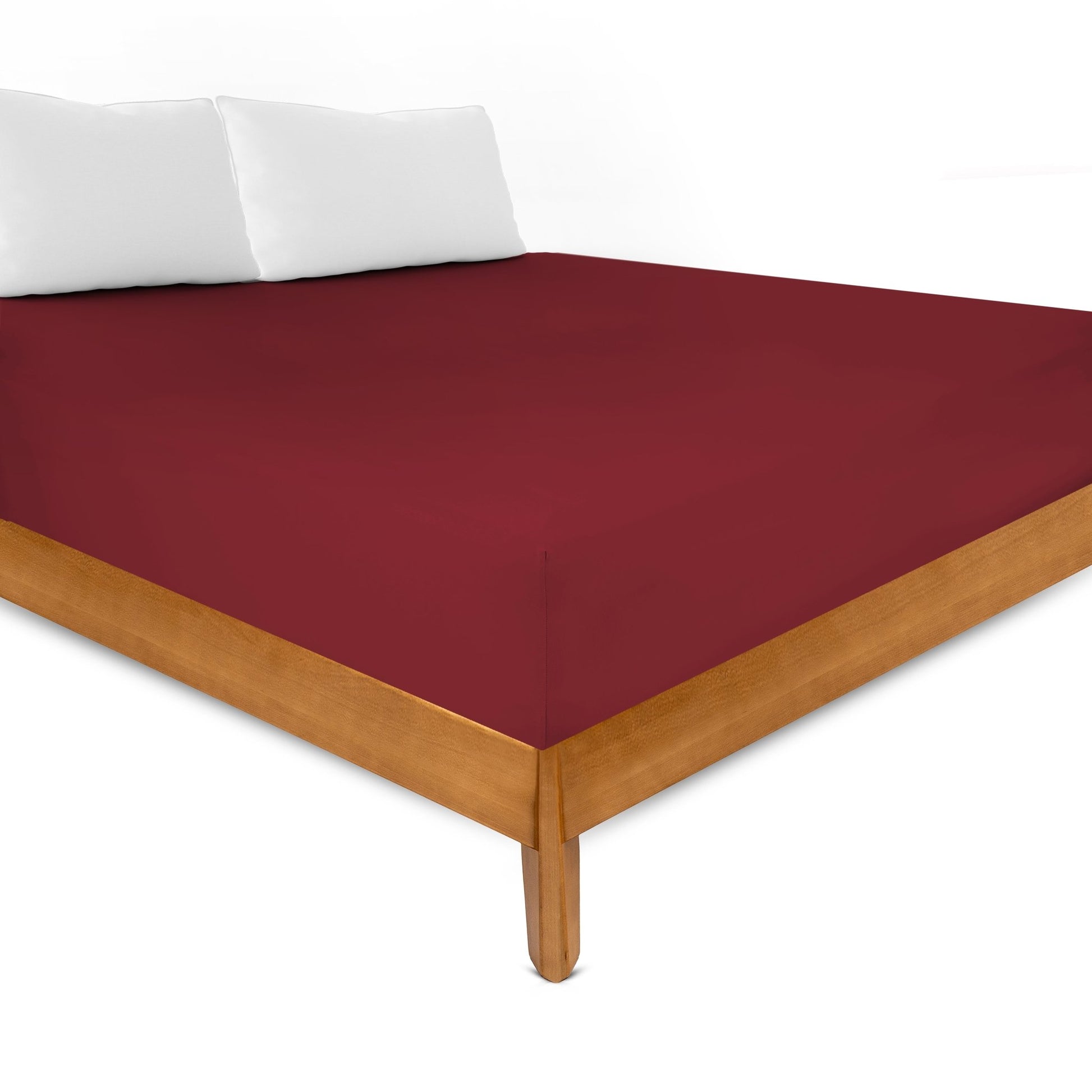 Spannbettlaken Miami Gina 100x200x24 (DUNKELROT) - Weberei Pahl GmbH - Online Store - 