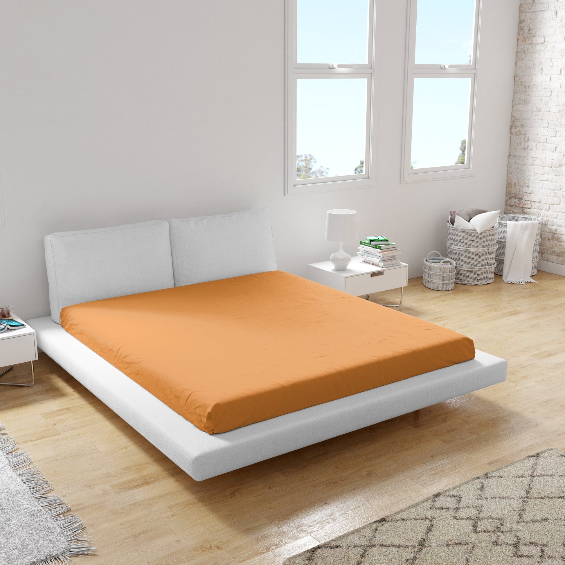 Spannbettlaken Miami Gina 120x200x24 (ORANGE) - Weberei Pahl GmbH - Online Store - 