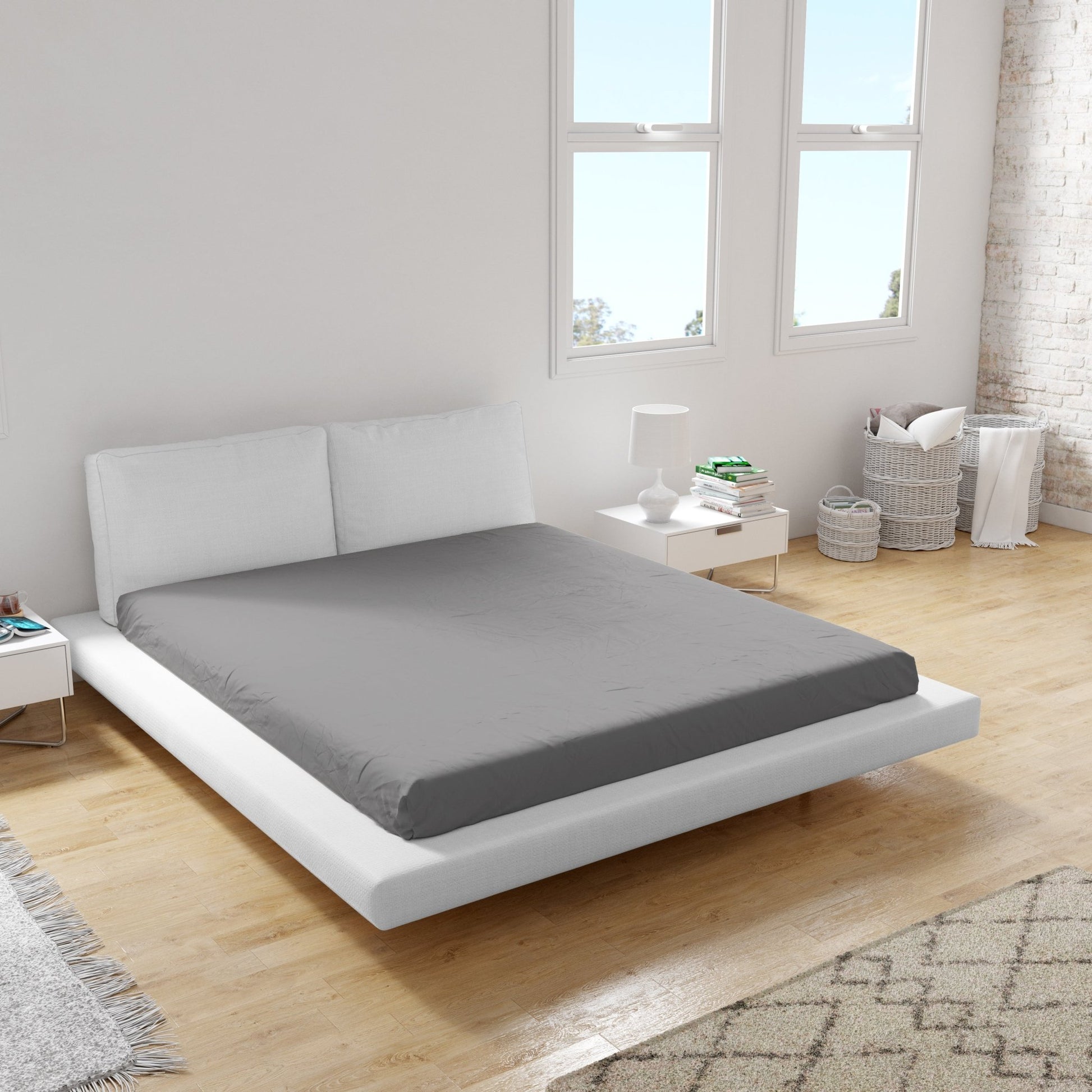 Spannbettlaken Miami Gina 70x140x10 (GRAU) - Weberei Pahl GmbH - Online Store - 