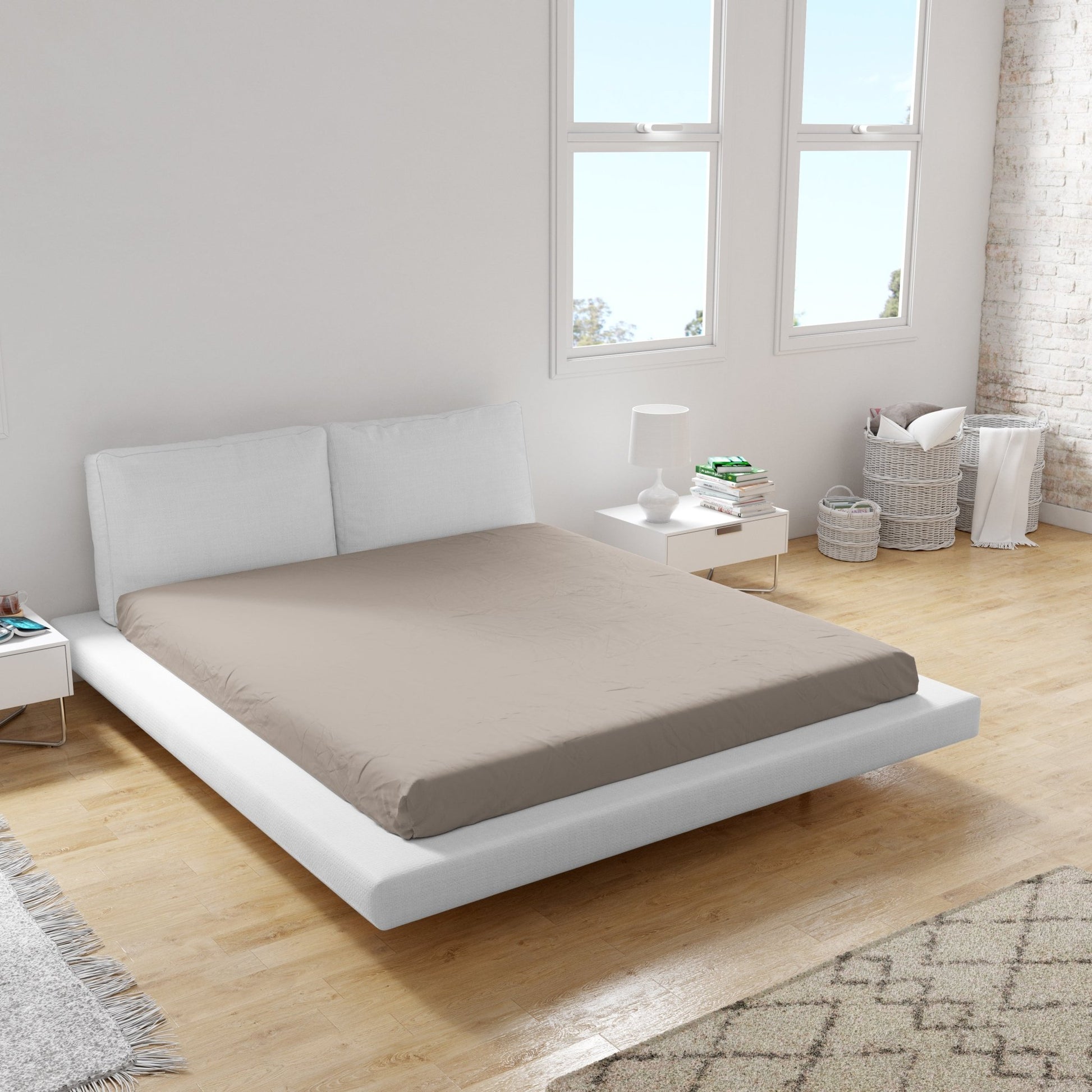 Spannbettlaken Miami Gina 70x140x10 (KIESEL) - Weberei Pahl GmbH - Online Store - 