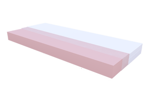 Weberei Pahl 90x200 cm / 10 cm / Weiss Matratze Passau – Wasserundurchlässig, pflegeleicht & mittelfest 106763