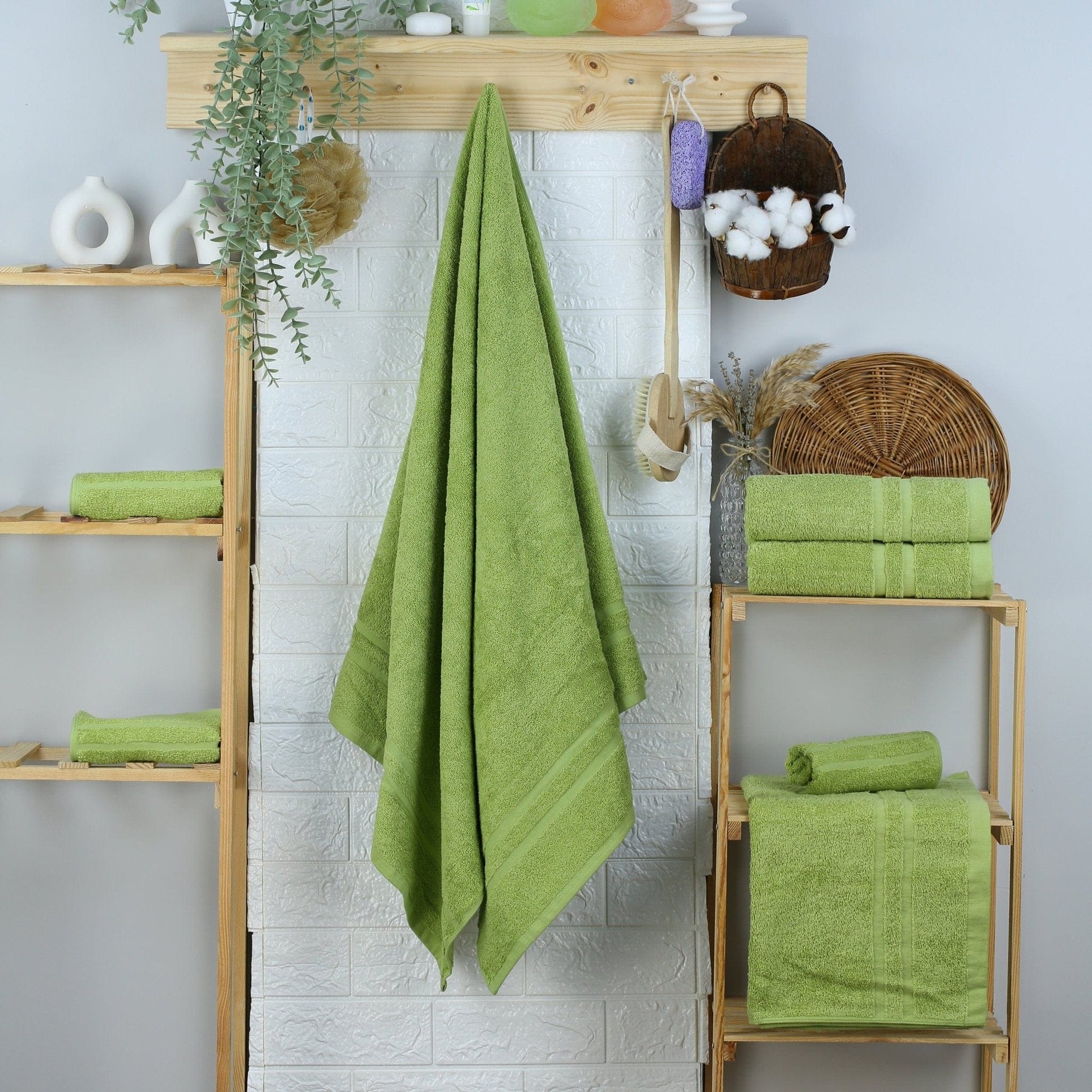 Weberei Pahl Duschtuch Riva Nina 70x140 cm (HELLGRÜN) 103892