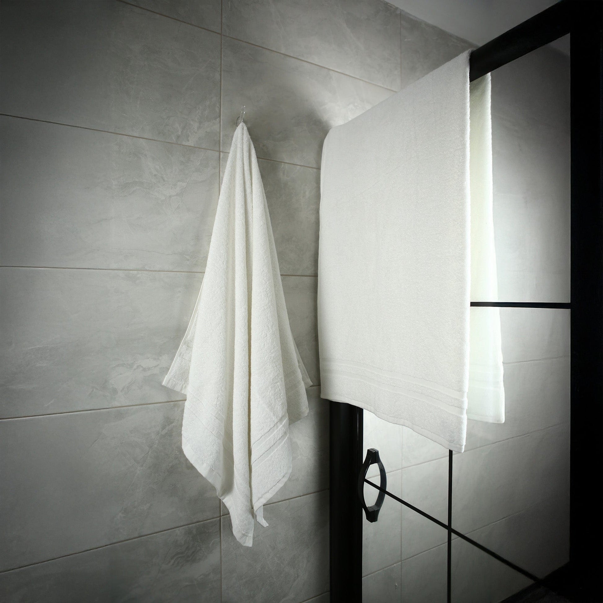 Weberei Pahl Duschtuch Riva Nina 70x140 cm (WEISS) 100224