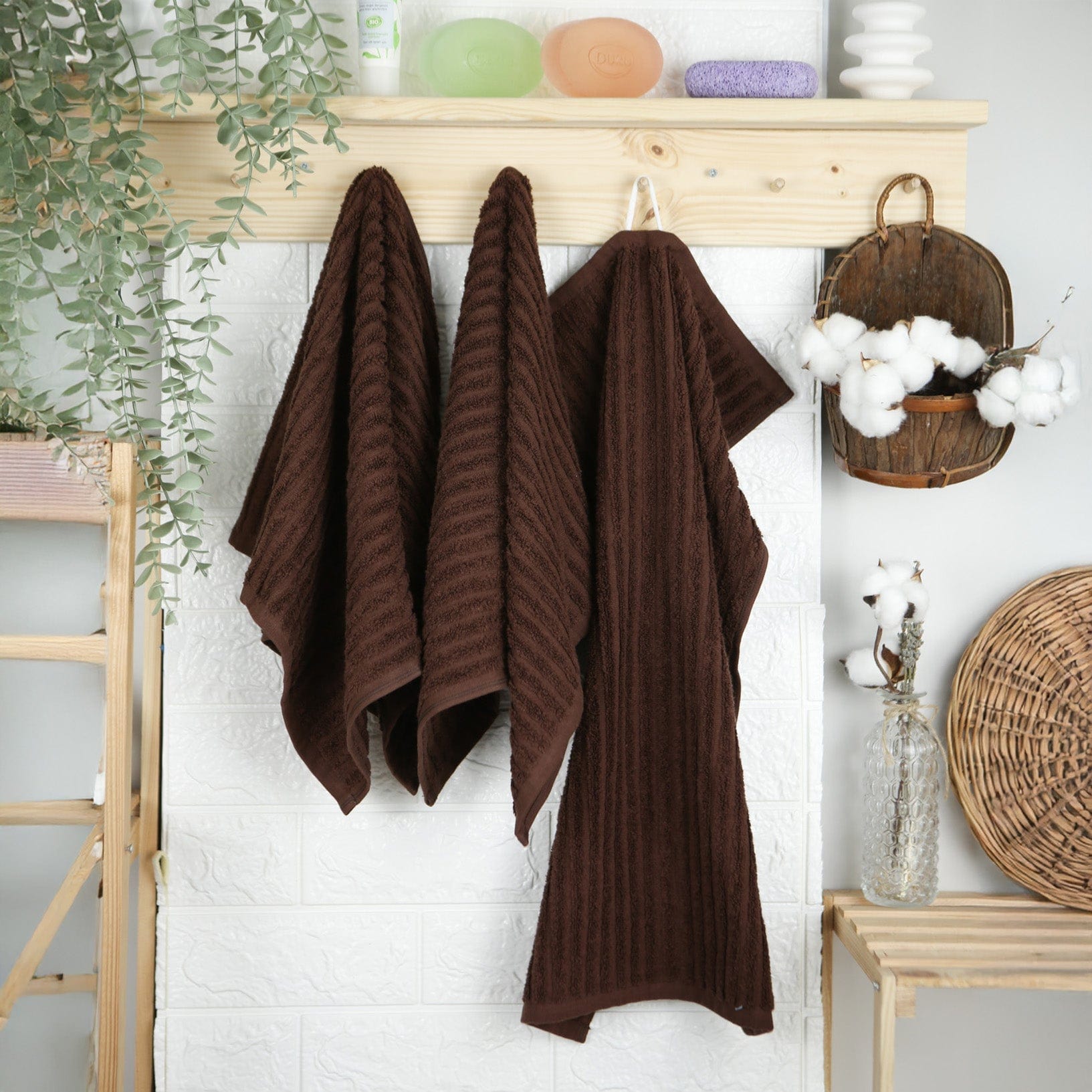 Weberei Pahl Gästetuch Capri Jenny 40x60 cm (BRAUN) 104075