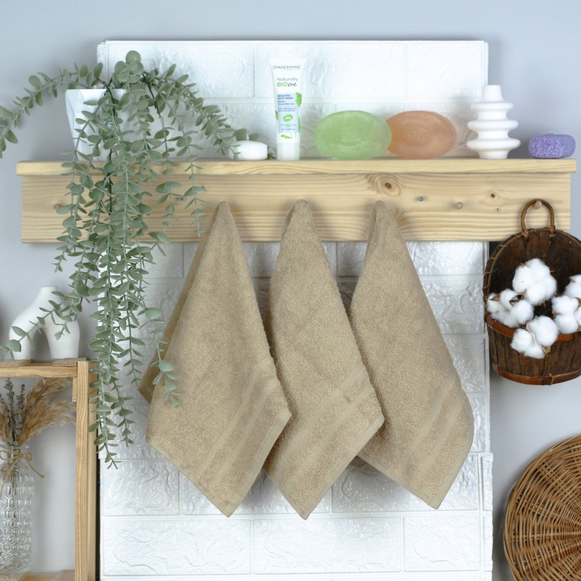 Weberei Pahl Gästetuch Riva Nina 30x50 cm (BEIGE) 100693