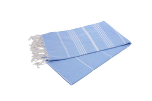 Weberei Pahl Hamamtuch Monaco Celina 90x170 cm (WASSERBLAU) 108338_WASSERBLAU