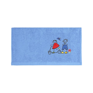 Weberei Pahl Kinder Badetuch Riva/Heidi 70x140 cm (BLAU) 103858