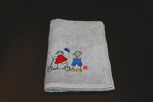 Weberei Pahl Kinder Handtuch Riva/Heidi 50x100 cm (GRAU) 103853