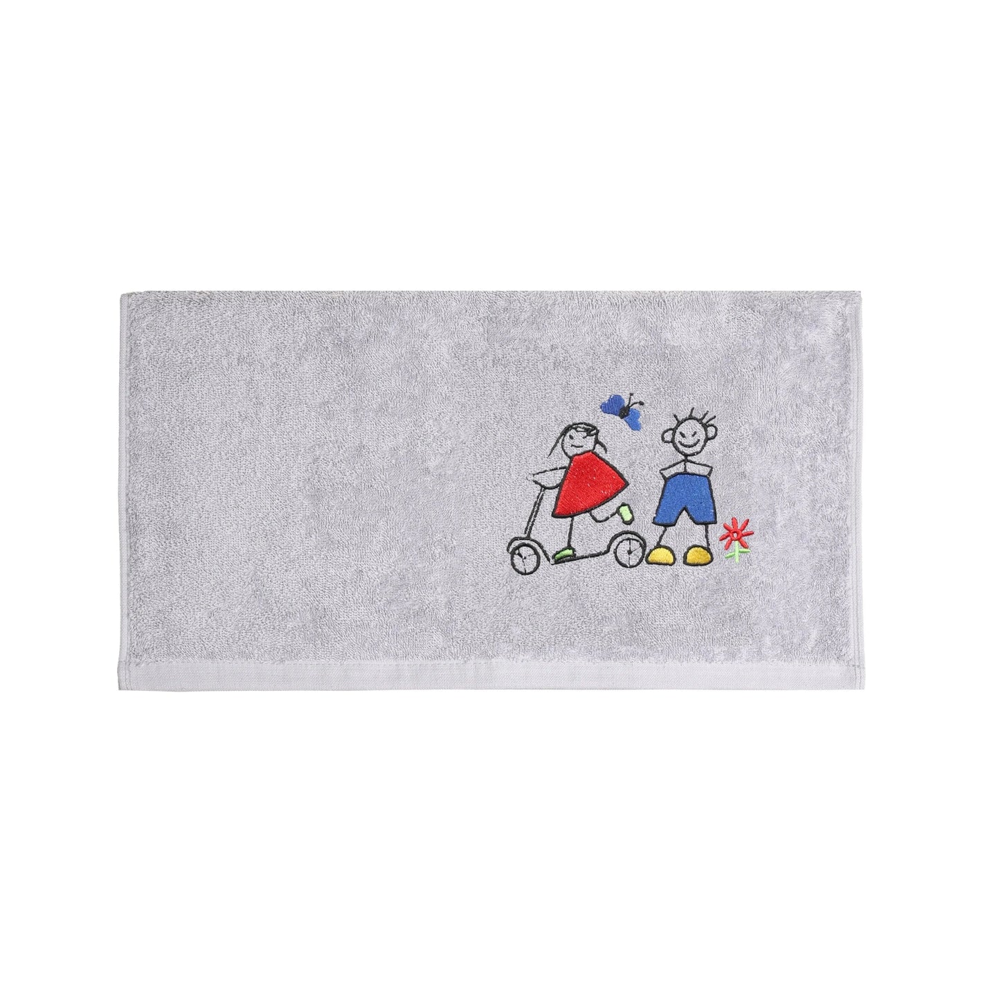 Weberei Pahl Kinder Handtuch Riva/Heidi 50x100 cm (GRAU) 103853