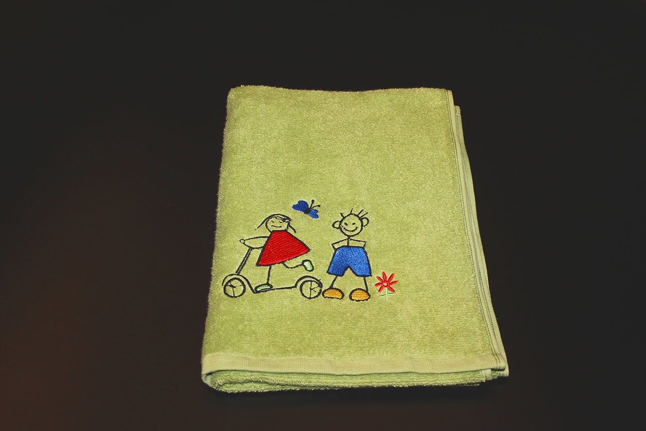 Weberei Pahl Kinder Handtuch Riva/Heidi 50x100 cm (HELLGRÜN) 103884