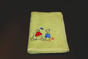 Weberei Pahl Kinder Handtuch Riva/Heidi 50x100 cm (HELLGRÜN) 103884