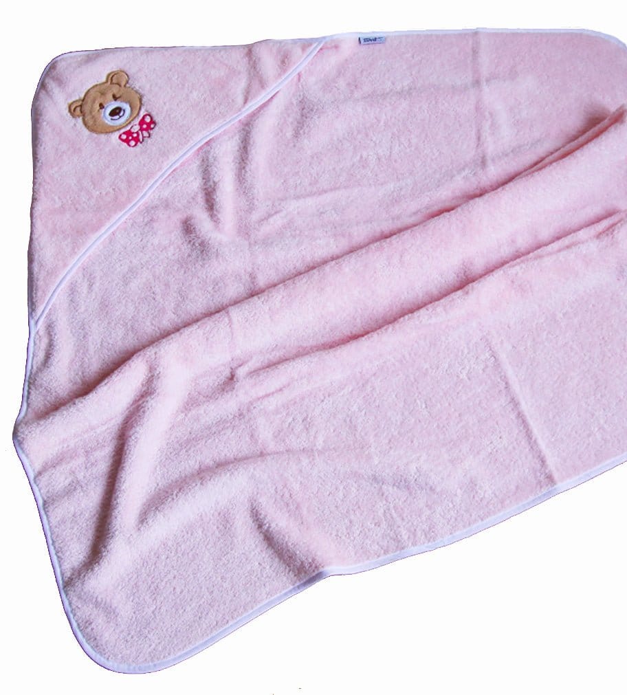 Weberei Pahl Kinder Kapuzentuch Roma/Ella 100x100 cm (ROSA) 104121