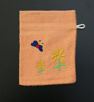 Weberei Pahl Kinder Waschhandschuh Riva/Heidi 16x23 cm (APRICOT) 103823