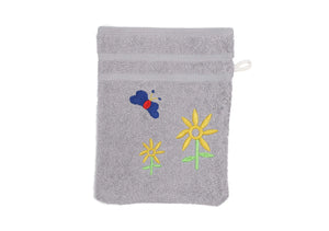 Weberei Pahl Kinder Waschhandschuh Riva/Heidi 16x23 cm (GRAU) 103821