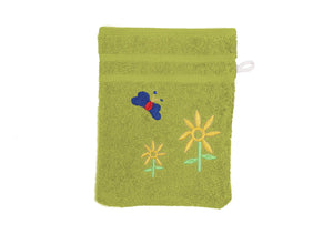Weberei Pahl Kinder Waschhandschuh Riva/Heidi 16x23 cm (HELLGRÜN) 103830