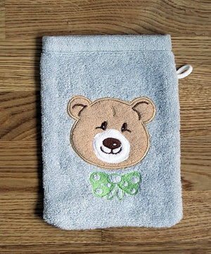 Weberei Pahl Kinder Waschhandschuh Roma/Ella 16x23 cm (SILBER) 104131