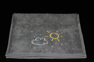 Weberei Pahl Kleines Kinder Handtuch Riva/Heidi 30x50 cm (GRAPHIT) 104016