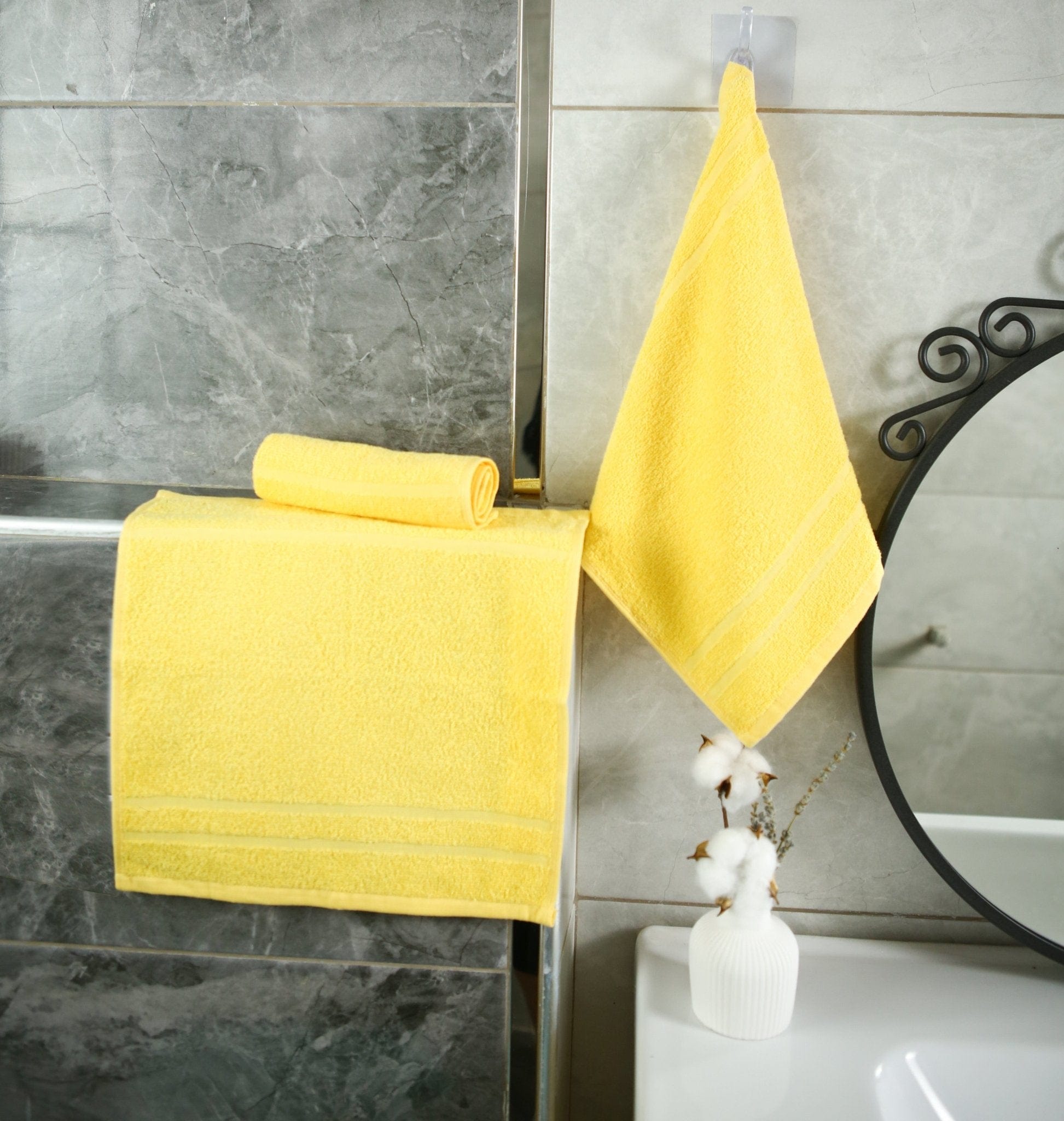 Weberei Pahl Seiftuch Riva Nina 30x30 cm (GELB) 100353