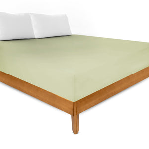 Weberei Pahl Spannbettlaken Miami Gina 100x200x24 (HELLGRÜN) 105454