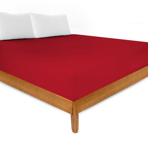 Weberei Pahl Spannbettlaken Miami Gina 160x200x24 (DUNKELROT) 103251
