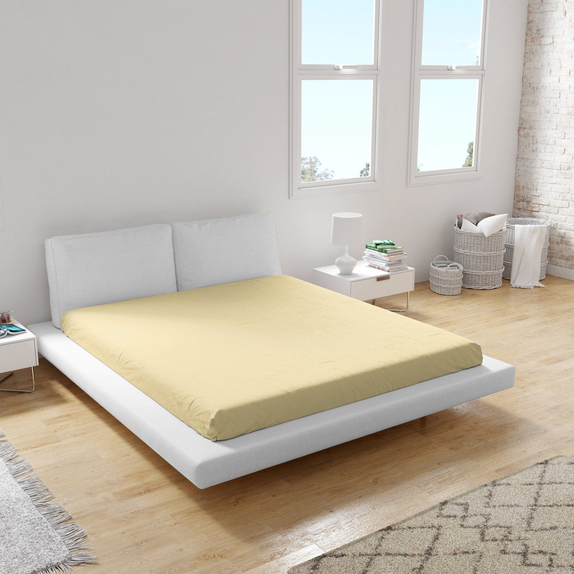 Weberei Pahl Spannbettlaken Miami Gina 160x200x24 (VANILLE) 100605