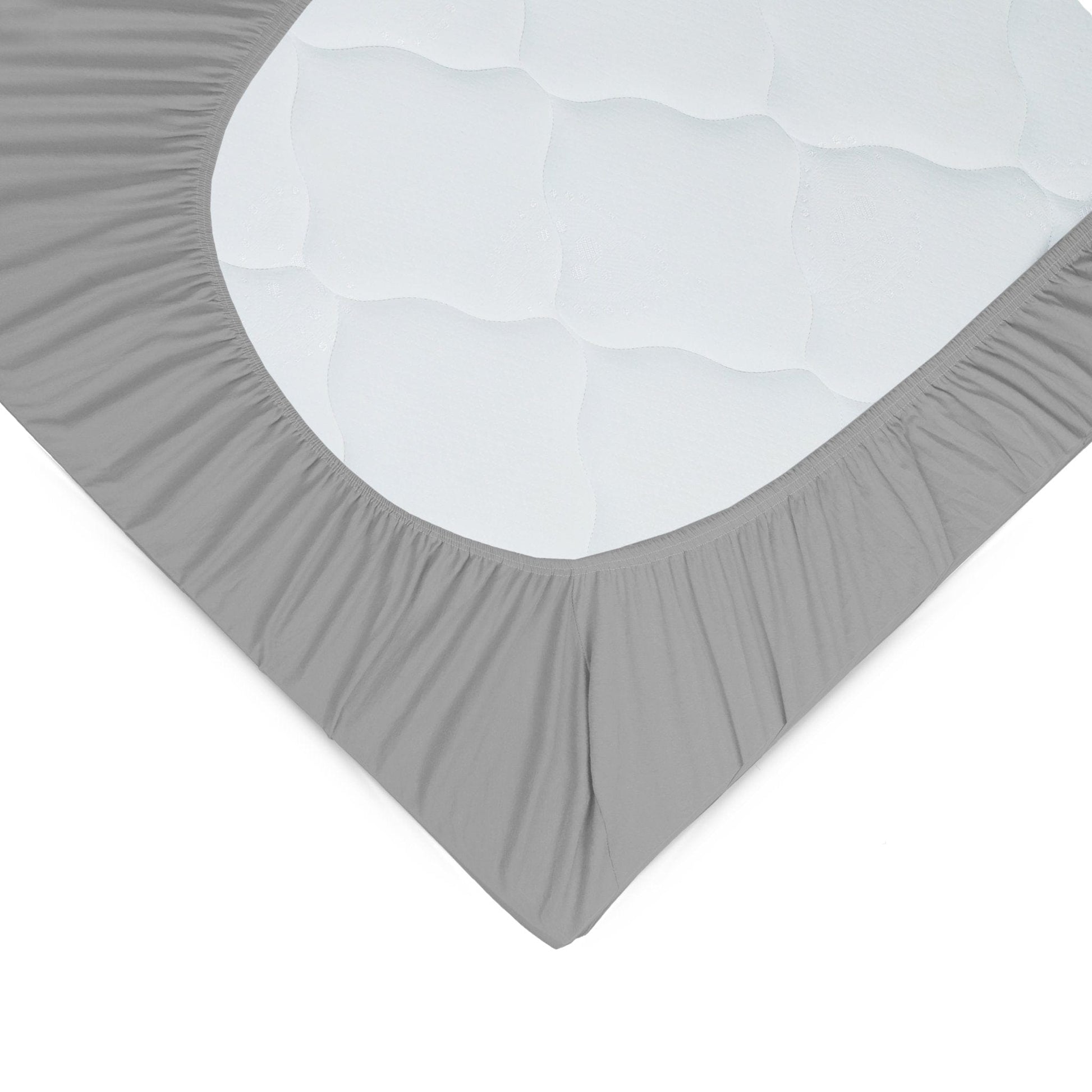 Weberei Pahl Spannbettlaken Miami Gina 200x200x24 (GRAU) 100604