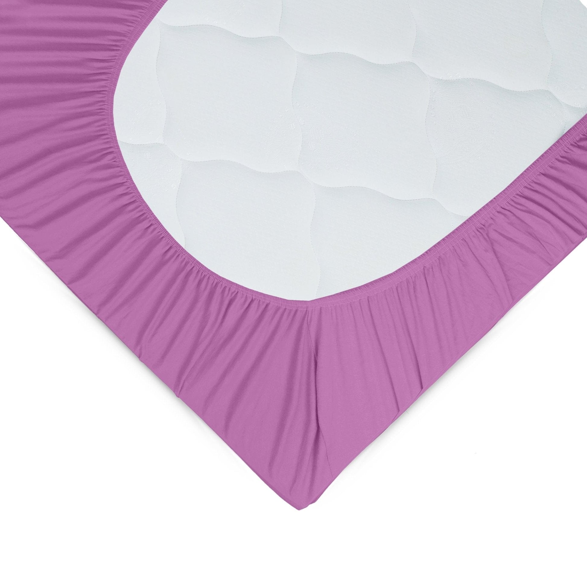 Weberei Pahl Spannbettlaken Miami Gina 200x200x24 (PFLAUME) 103261
