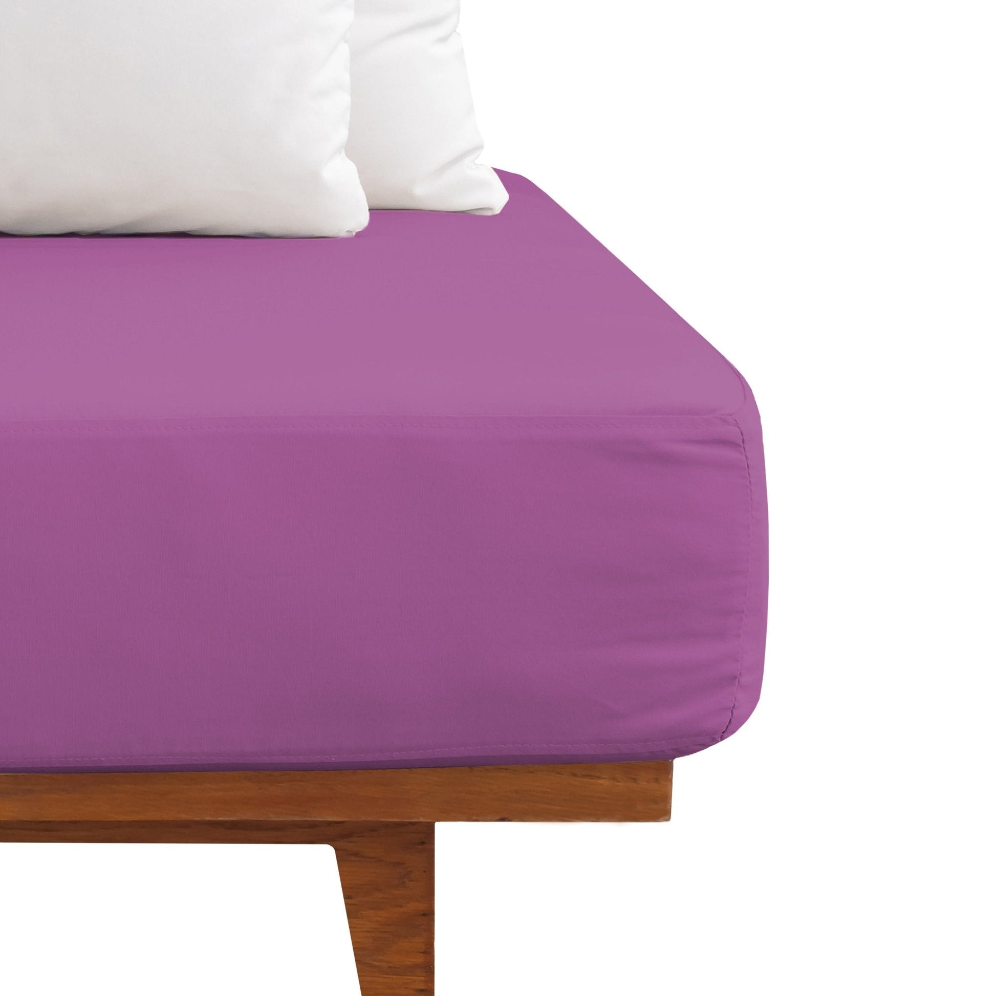 Weberei Pahl Spannbettlaken Miami Gina 200x200x24 (PFLAUME) 103261